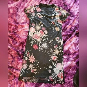 Audrey Lane Sheer Floral Dress 2x